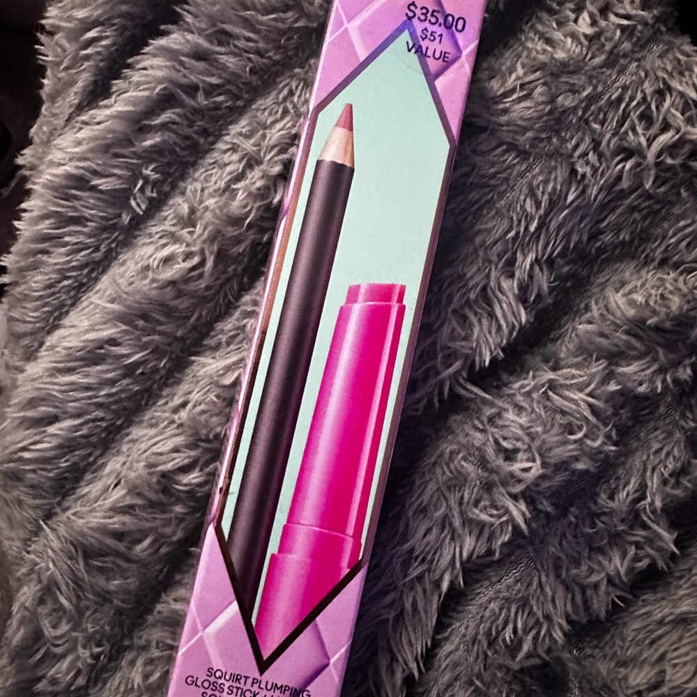 MAC Cosmetics Pink Lip Gloss and Matching Lip Liner
